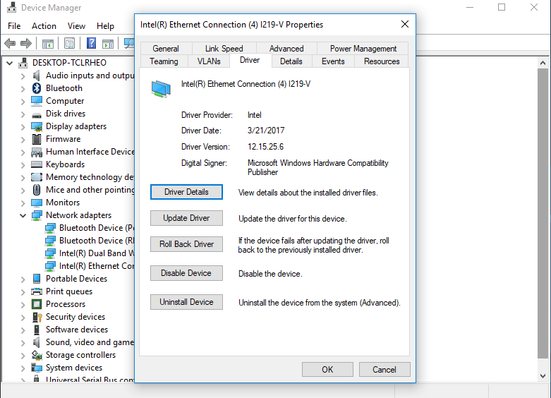 DSAServiceHelper: Repeated installation of LAN driver 12.15.25.6